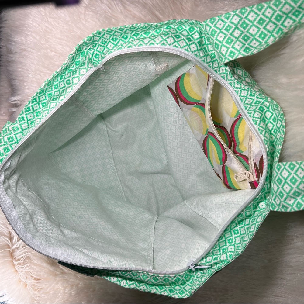 Vtg. Dakine Green Patterned Tote - Picture 3 of 8